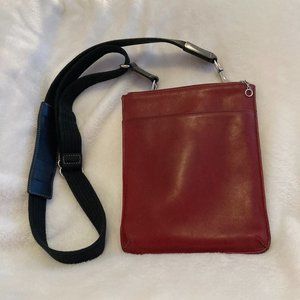 Coach Messenger Crossbody Bag – Red, Good Condition